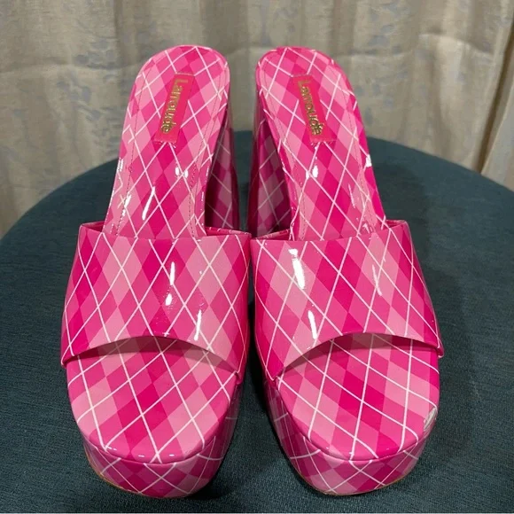 LARROUDEBRAND NEW! Dolly Argyle Platform Mule Size: 7